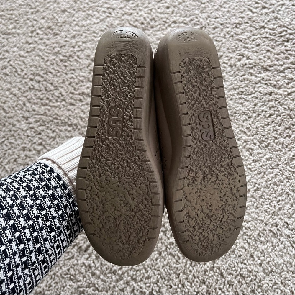 SAS Siesta Lace Up Moccasin Shoes Mocha Comfort Oxford Classic Office Size 4.5 M - Picture 14 of 16